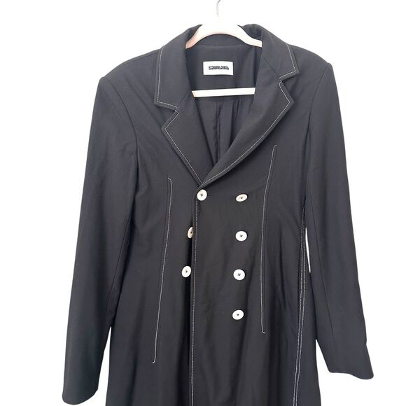 SAINT ART Blazer Style Trench Coat Black Medium - Picture 5 of 5
